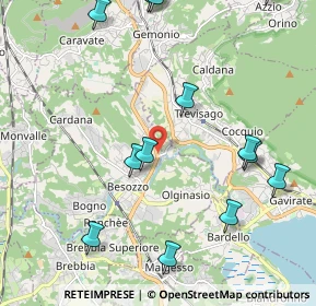 Mappa SS629, 21023 Besozzo VA, Italia (2.715)