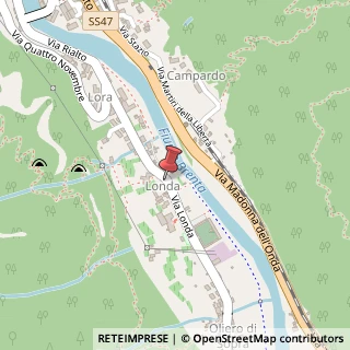 Mappa Via Londa, 26, 36020 Valstagna, Vicenza (Veneto)