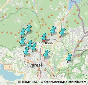 Mappa Via Alessandro Magnasco, 21056 Induno Olona VA, Italia (3.18455)