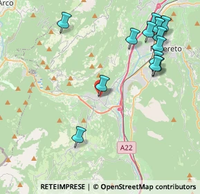 Mappa Via Guglielmo Marconi, 38065 Mori TN, Italia (4.90429)