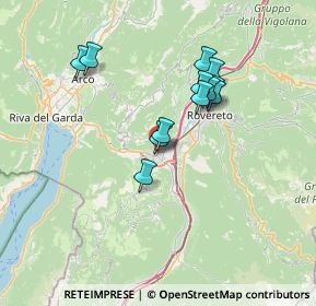Mappa Via Gerole, 38065 Mori TN, Italia (5.945)