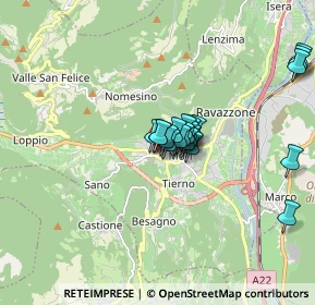 Mappa Via del Garda, 38065 Mori TN, Italia (1.2305)