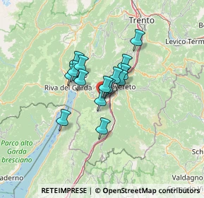 Mappa Via del Garda, 38065 Mori TN, Italia (8.402)