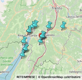 Mappa Via del Garda, 38065 Mori TN, Italia (10.61769)