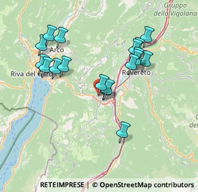 Mappa Via del Garda, 38065 Mori TN, Italia (7.085)