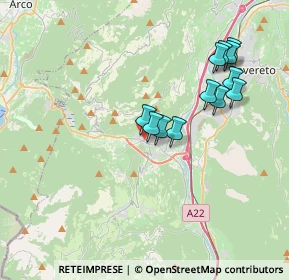 Mappa Via del Garda, 38065 Mori TN, Italia (3.45583)