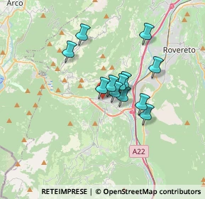 Mappa Via del Garda, 38065 Mori TN, Italia (2.435)
