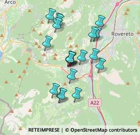 Mappa Via del Garda, 38065 Mori TN, Italia (3.0025)