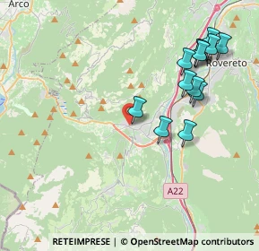 Mappa Via del Garda, 38065 Mori TN, Italia (4.24462)