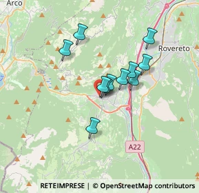 Mappa Via del Garda, 38065 Mori TN, Italia (2.50818)