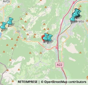 Mappa Via del Garda, 38065 Mori TN, Italia (6.485)