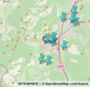 Mappa Via del Garda, 38065 Mori TN, Italia (3.35455)