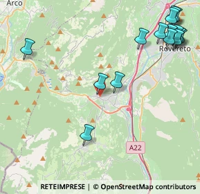Mappa Via del Garda, 38065 Mori TN, Italia (5.65533)