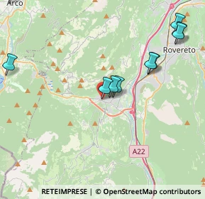 Mappa Via del Garda, 38065 Mori TN, Italia (5.58083)