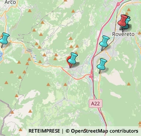 Mappa Via del Garda, 38065 Mori TN, Italia (6.80385)