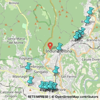 Mappa Viale Valganna, 21056 Induno Olona VA, Italia (3.06684)