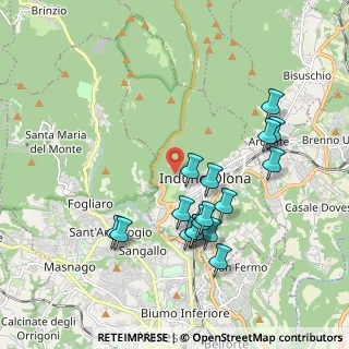 Mappa Viale Valganna, 21056 Induno Olona VA, Italia (1.89588)