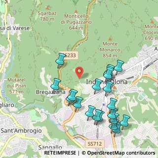 Mappa Viale Valganna, 21056 Induno Olona VA, Italia (1.101)
