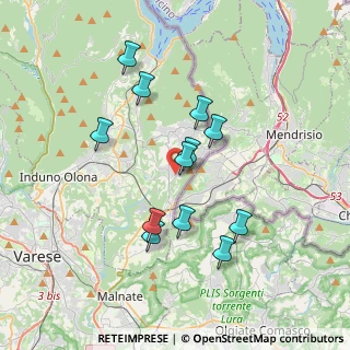 Mappa Induno Olona, 21059 Viggiù VA, Italia (3.225)