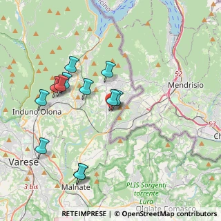 Mappa Via Conti Nando, 21059 Viggiù VA, Italia (3.86333)