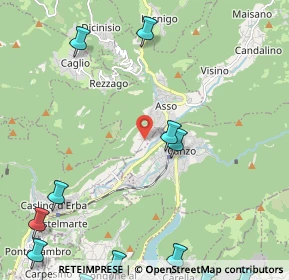 Mappa Via Per Caslino, 22033 Asso CO, Italia (3.35667)