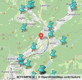 Mappa Via Per Caslino, 22033 Asso CO, Italia (2.805)