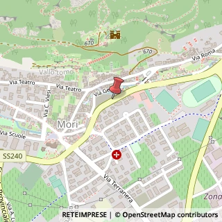Mappa Via Guglielmo Marconi, 32, 38065 Mori TN, Italia, 38065 Mori, Trento (Trentino-Alto Adige)