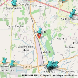 Mappa Via Palmanova, 33052 Cervignano del Friuli UD, Italia (3.79211)