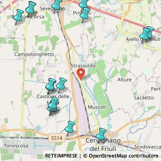 Mappa Via Palmanova, 33052 Cervignano del Friuli UD, Italia (3.14313)