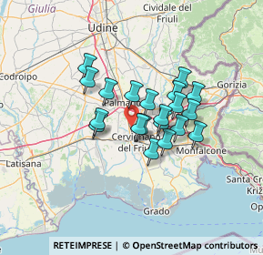 Mappa Via Palmanova, 33052 Cervignano del Friuli UD, Italia (9.457)