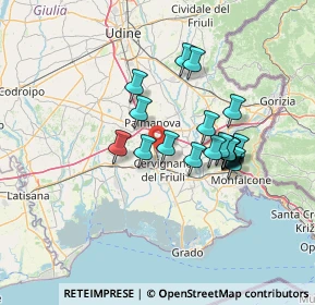 Mappa Via Palmanova, 33052 Cervignano del Friuli UD, Italia (11.3125)