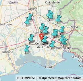 Mappa Via Palmanova, 33052 Cervignano del Friuli UD, Italia (10.6345)