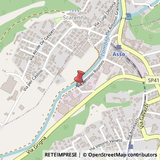 Mappa Via Antonio Rosmini,  21, 22035 Canzo, Como (Lombardia)