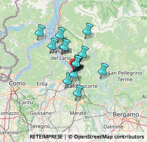 Mappa Via Battisti, 23900 Lecco LC, Italia (7.53875)