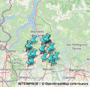 Mappa Via Battisti, 23900 Lecco LC, Italia (10.387)
