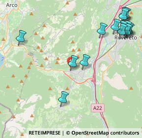 Mappa Via A, 38065 Mori TN, Italia (5.606)