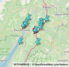 Mappa Via Monte Albano, 38065 Mori TN, Italia (9.07286)