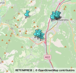 Mappa Via Monte Albano, 38065 Mori TN, Italia (3.22273)