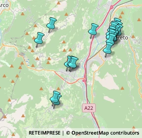 Mappa Via Monte Albano, 38065 Mori TN, Italia (4.2765)