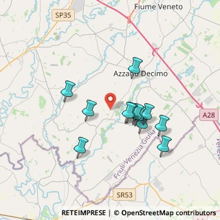 Mappa Via Bosco Mantova, 33082 Azzano Decimo PN, Italia (3.0375)