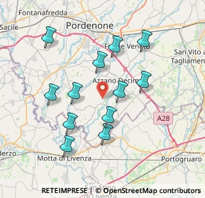 Mappa Via Bosco Mantova, 33082 Azzano Decimo PN, Italia (6.795)