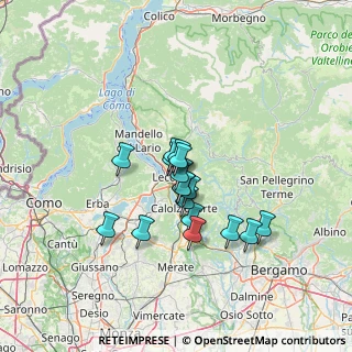Mappa Via On. Celestino Ferrario, 23900 Lecco LC, Italia (9.74)