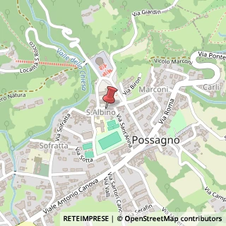 Mappa Via San Albino, 23, 31054 Possagno, Treviso (Veneto)