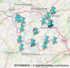 Mappa Str. del Mobile A, 33087 Pasiano di Pordenone PN, Italia (7.4245)
