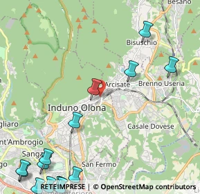 Mappa Via Monte Sant'Elia, 21056 Induno Olona VA, Italia (3.376)