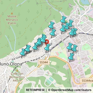 Mappa Via Monte Sant'Elia, 21056 Induno Olona VA, Italia (0.429)