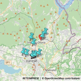 Mappa Via Monte Sant'Elia, 21056 Induno Olona VA, Italia (3.3525)