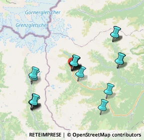 Mappa Via Centro, 13021 Alagna Valsesia VC, Italia (7.7825)