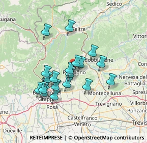 Mappa Via degli Impianti Sportivi, 31054 Possagno TV, Italia (11.65)