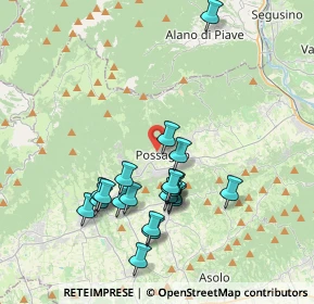 Mappa Via degli Impianti Sportivi, 31054 Possagno TV, Italia (3.6555)